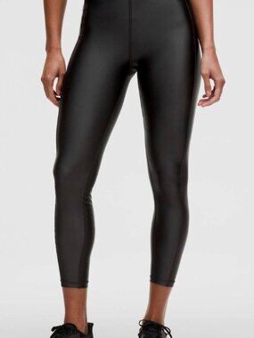 Lululemon Satin Shine High-Rise Tight 25" Black Size 2 Square Size Dot NWOT